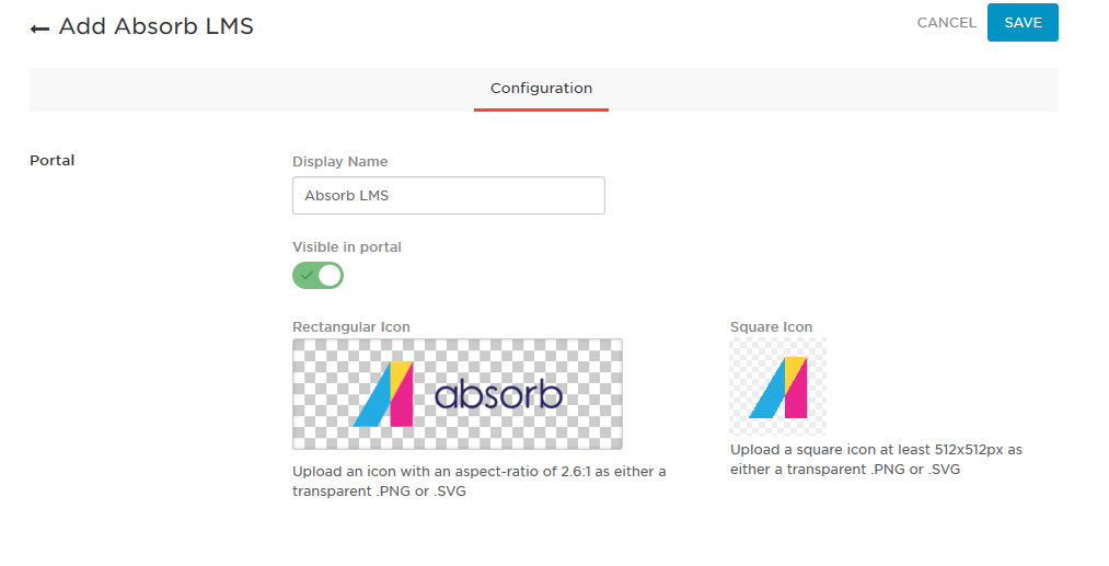 Save button on the OneLogin Configuration tab