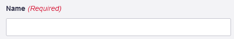 Name field on the Add Department page