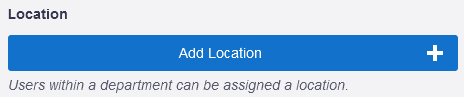 Add Location button under the Field Values section