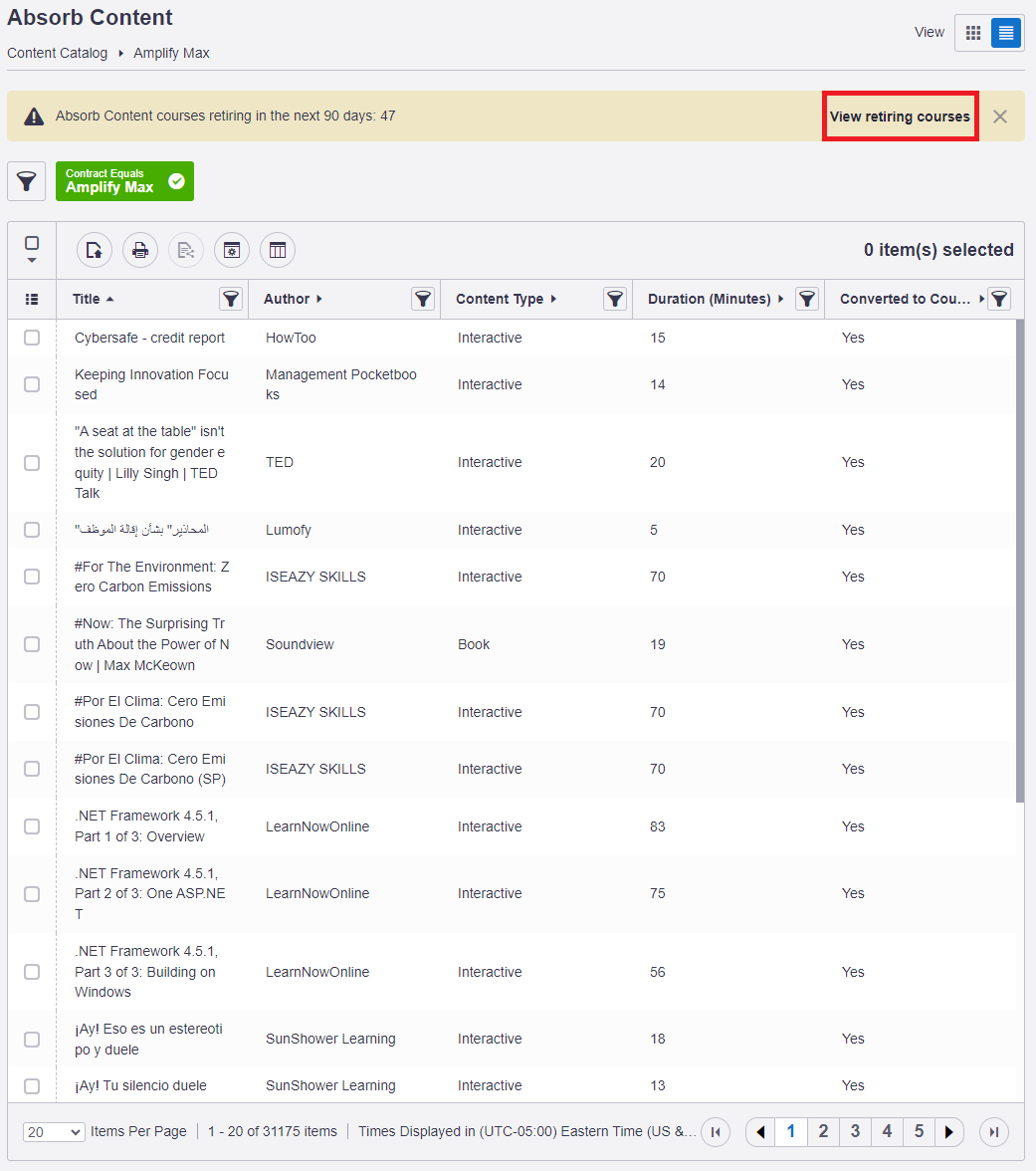 Absorb Content Report - Courses Retiring Warning - Action Highlighted.png