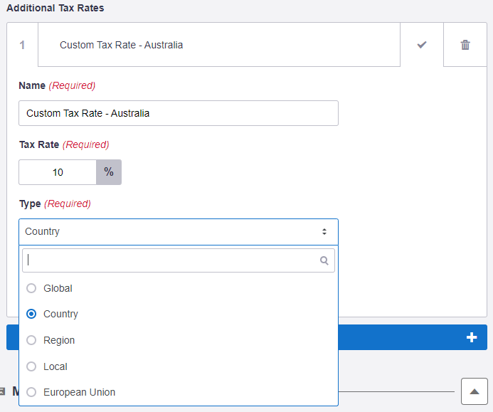 E-Commerce Settings - Additional Tax Rate - Australia.png