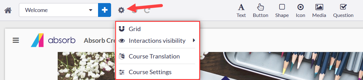 absorb-create-course-settings-menu-accessing-the-menu.png
