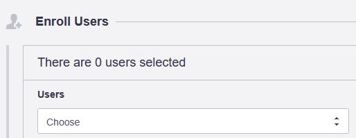 Select user