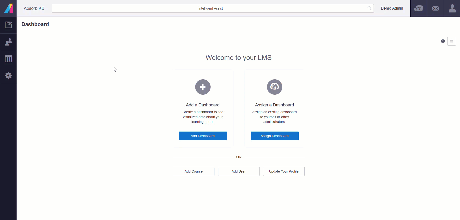 Animated walkthrough showing the steps to create a Department