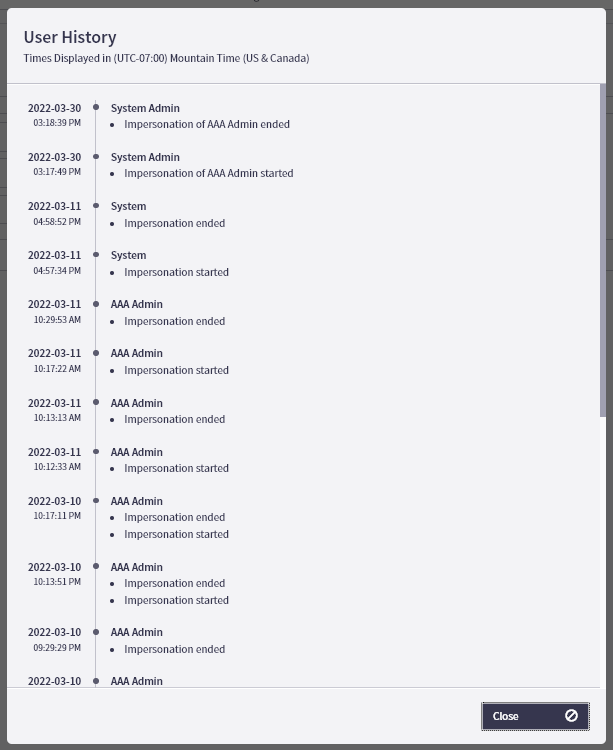 View History Sys Admin Impersonation.png