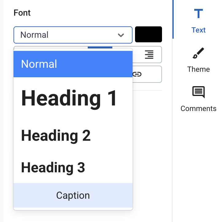 absorb-create-block-pages-caption-font-style.png