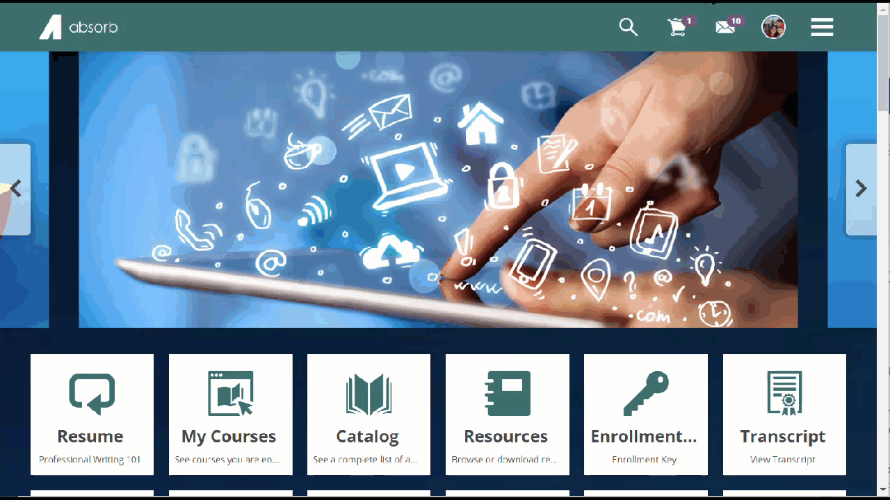 External Training Learner View.gif