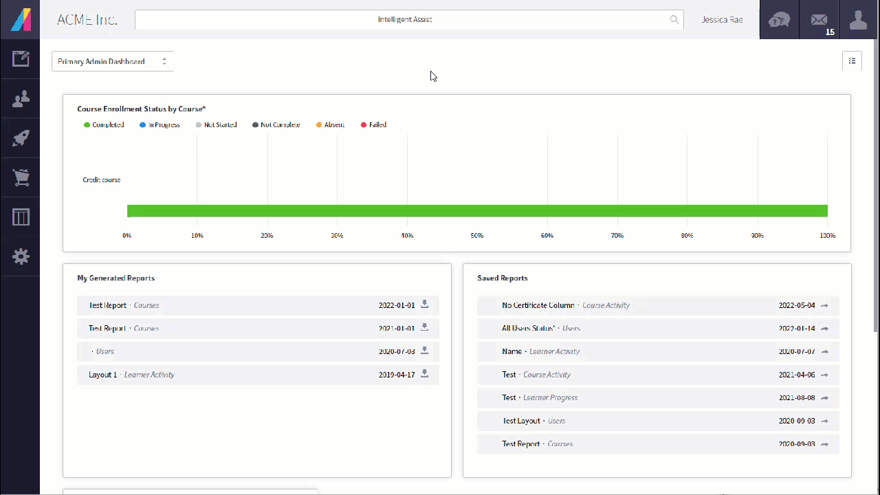 Navigate to External Training Report.gif