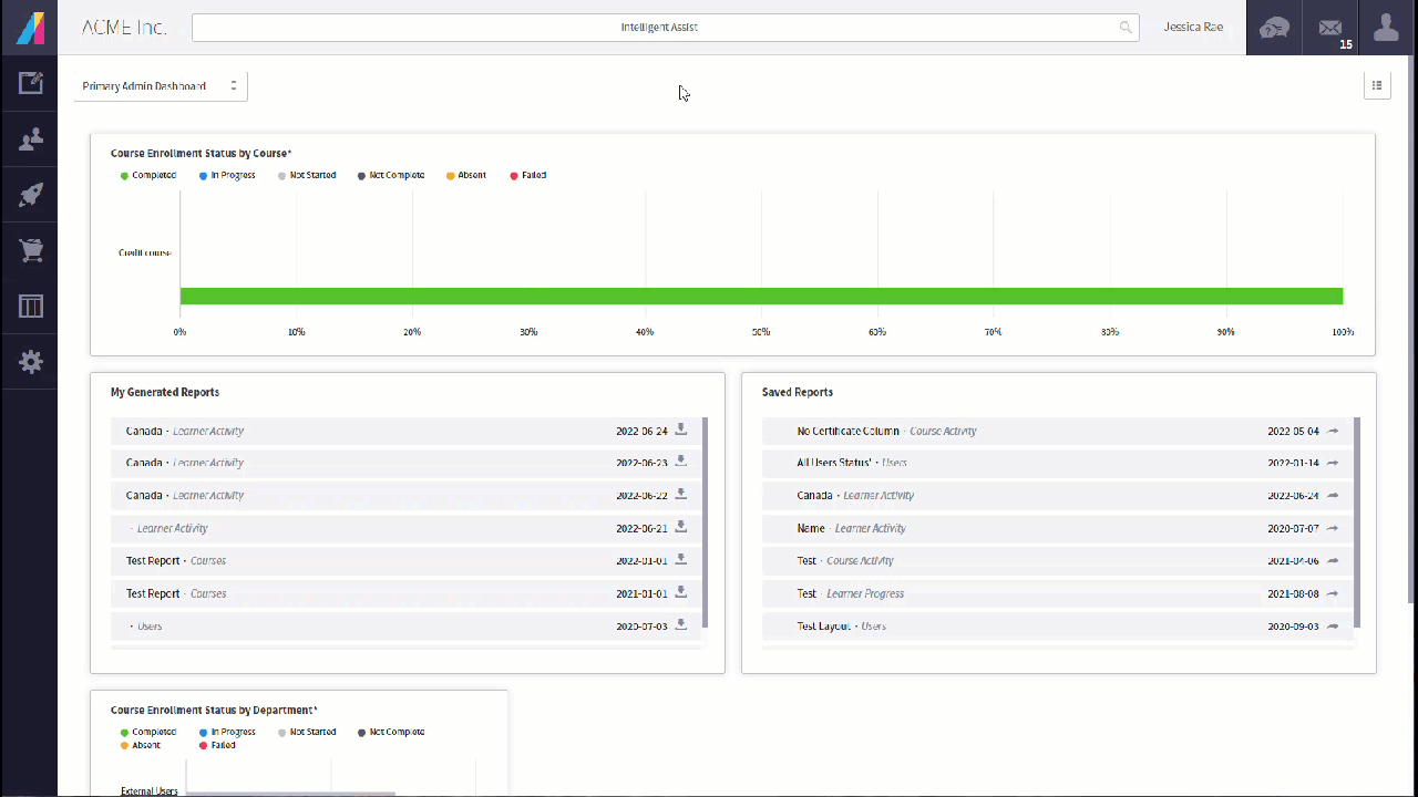 Navigate to Session Approvals Report